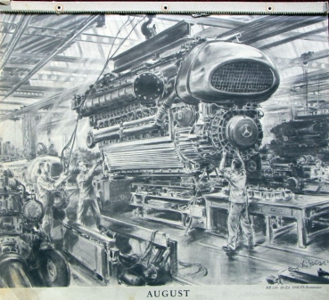 Mercedes-Benz Advertising-Calendar 1954 Hans Liska (1471)
